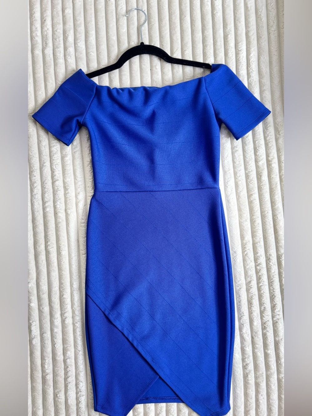 Fashion Nova Blue Bodycon Dress XS Stretch Spandex Mini – Work or Night Out